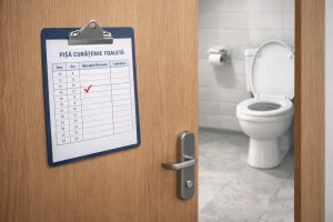 Fișă / Tabel curățenie toaletă model – Descarcă graficul și află cum îl completezi corect